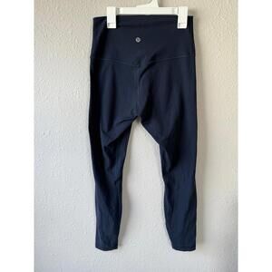 Lululemon align leggings size 6 inch true Navy 
Fair condition for wash wear